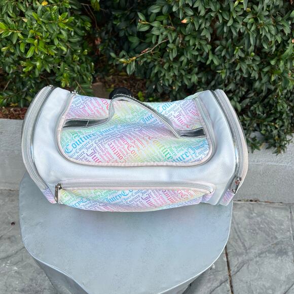 Juicy Couture Mini Duffle Bag Rainbow Hand Bag Y2K - Picture 11 of 12